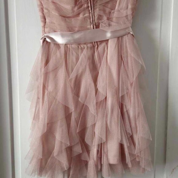 Le chateau Y2K Rose Pink Sleeveless Semi Formal Prom Dress Sz 9 - Picture 2 of 4